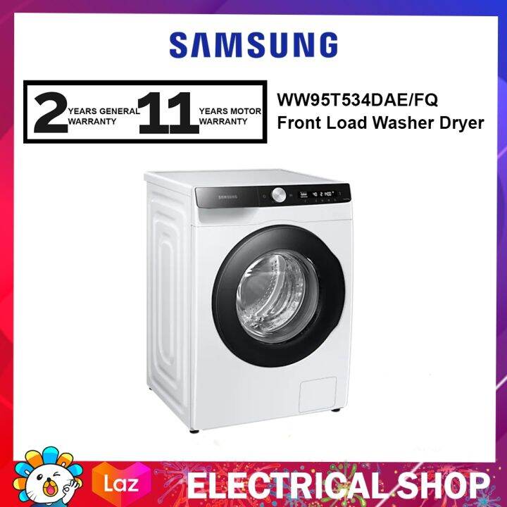 Samsung 9.5KG Front Load Washer with AI Ecobubble WW95T534DAE/FQ