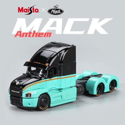 1:64 MACK Anthem รถบรรทุกโลหะผสม Trailer Head โมเดลรถยนต์ Diecasts กล่องโลหะใส่ของวิศวกรรมขนส่งยานพาหนะของขวัญเด็ก