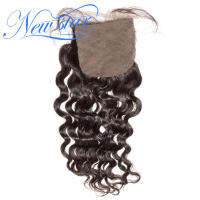 ผ้าไหมบราซิลหลวมลึกปิดใหม่ Star Virgin Human hair 4x4ผ้าไหมปิดจัดส่งฟรี