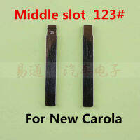 ใบมีด NO.123ช่องกลางสำหรับ Carola ใหม่, flip REMOTE Key BLANK Blade 123 #[10ชิ้นล็อต]