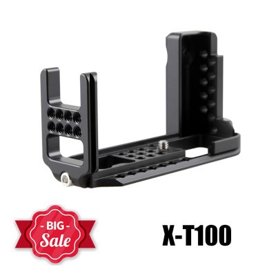 jfjg▥❅◎  Release L Plate/Bracket Holder hand Grip for X-T100 Arca-Swiss Mount Plate With 1/4 Thread Holes
