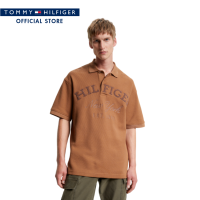 Tommy Hilfiger เสื้อโปโลผู้ชาย รุ่น MW0MW33280 GWJ - สีน้ำตาล