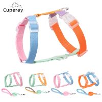 I-shaped Dog Harness with Matching Dog Leash  Polyester-cotton Pet Harness and Leash Set for Small To Medium Dogs Walk Outdoors Leashes