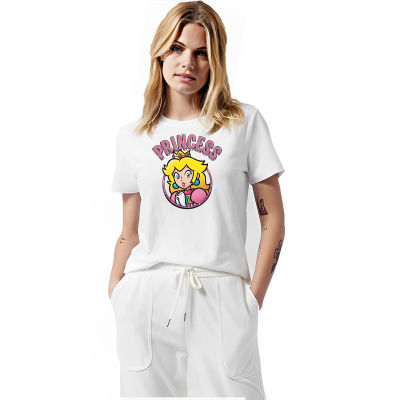 เสื้อยืด Unisex คุณภาพดี   (S-5XL) cotton 100% 👕💥 Japanese Anime 2023 Super Mario 3D Casual Sports T-shirt Boys Printed Fashionable Short Sleeved Shirt Role Playing Hip Hop Top