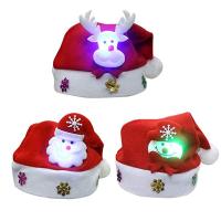 Christmas LED Hat New Year Cute Kids Adults Cap Navidad Children Girl Hat New Year Costume Santa Claus Xmas Winter Gift Decor