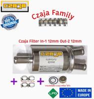 กรองแก๊ส LPG CZAJA 1 ออก 2 12/12x12 mm พร้อมกรองหม้อต้ม และ Steel Clamp 10-16 mm