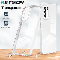 KEYSION เคสสำหรับโมโตโรล่าใสกันกระแทก MOTO G42 G82 G62 G31 5G G41 TPU ใส G71S สำหรับ E32 MOTO