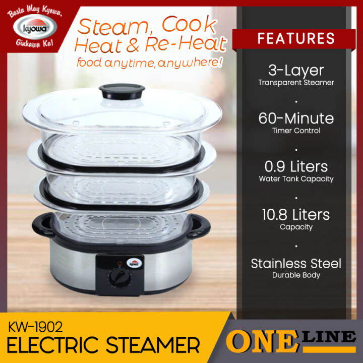 ONELINE KYOWA (KW1902) Electric Food Steamer 10.8L Capacity (KW1902