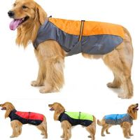 Pet Dog Rain Coat Waterproof Reflective Dog Jacket Breathable Assault Raincoat Cloak for Large Dogs Apparel Clothes Pet Supplies Clothing Shoes Access