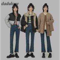 COD DaDulove New Korean Version of Ins Retro Irregular Jeans High Waist Fashion plus Size Womens Cropped Pants