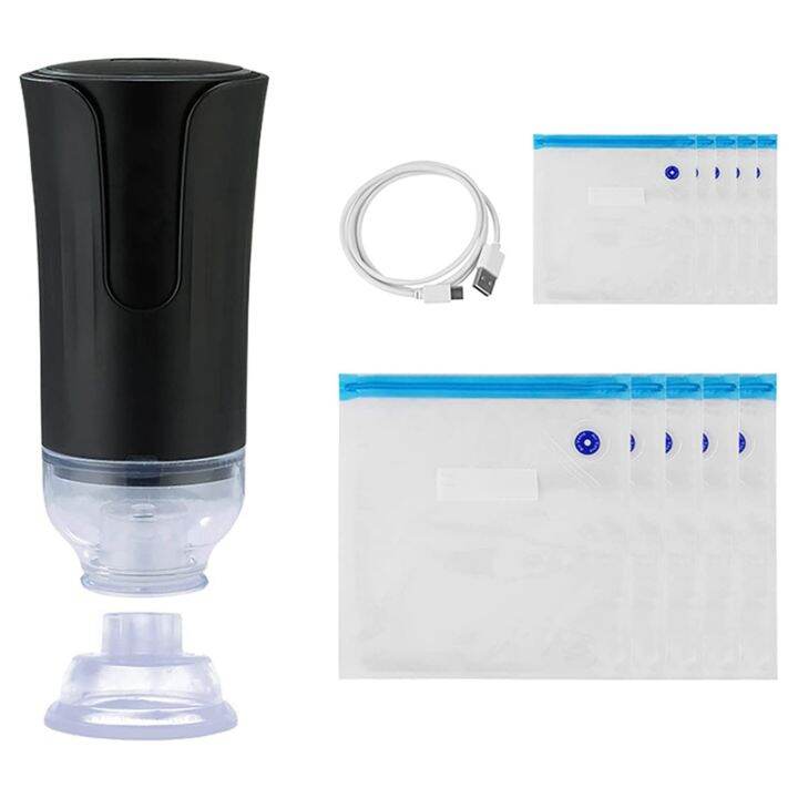 Electric handheld vacuum sealer reusable vacuum food storage bags mini
