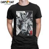 Mens T-Shirt Bleach Anime Japan Awesome Pure Cotton Tee Shirt Short Sleeve Grim Reaper T Shirt Crew Neck Clothes Gift