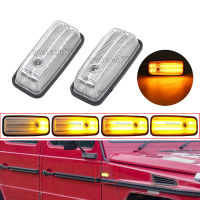 2Pcs แบบไดนามิก LED Side Marker ไฟเลี้ยว Repeater โคมไฟสำหรับ Benz G Class W463 W461 G500 G550 G55 G65 1986-2002