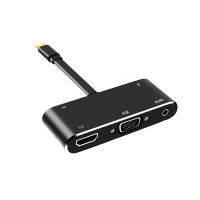 Type-C Thunderbolt 3 to HDMI-compatible VGA USB 3.0 C Aux Adapter for Samsung S20 Dex Surface Xiaomi 10 PS5