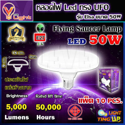 (แพ็ค 10 ชิ้น )หลอดไฟ UFO LED แสงสีขาว Daylight UFO หลอดไฟLED ทรงกลม  มีให้เลือก 60W สว่างมาก ประหยัดไฟ ทนทาน น้ำหนักเบา E27 ขั้วเกลียว