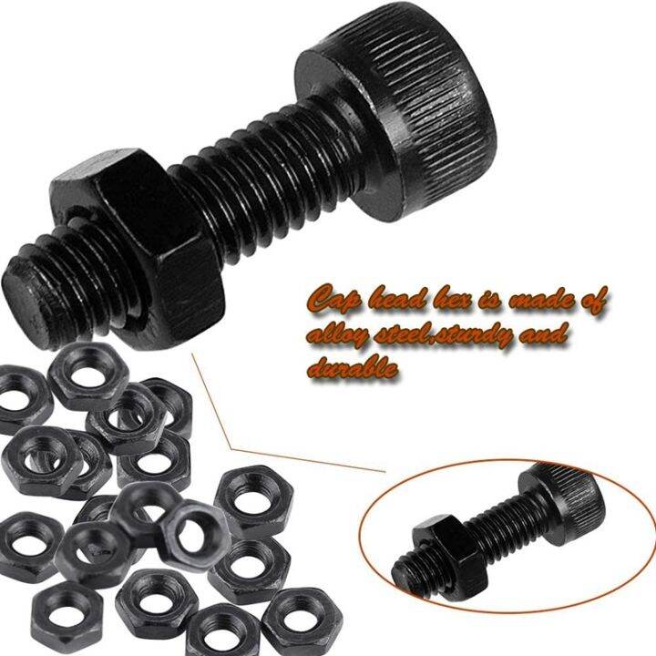 300-pcs-nuts-bolts-set-hex-bolts-nut-and-washer-assortment-screws-bolts-m3-tool-kit-with-plastic-box-black