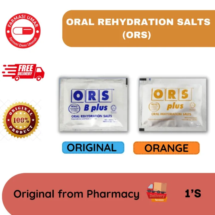 Ors Plus Oral Rehydration Salt Plus Sachet Orange And Orignal Lazada 8627