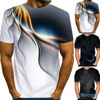 2023 Customized Fashion ♦✧Brand New Mens Fitness T-Shirt 3D Print Crew Neck Slim Casual Gym HP，Contact the seller for personalized customization