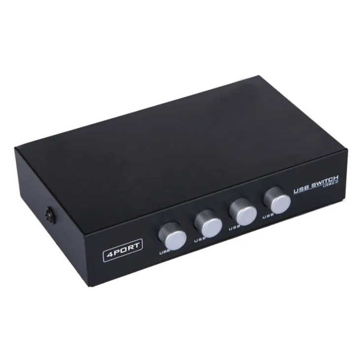 4 Port Auto USB 2.0 Selector Switch Auto Sharing Printer Lazada.co.th