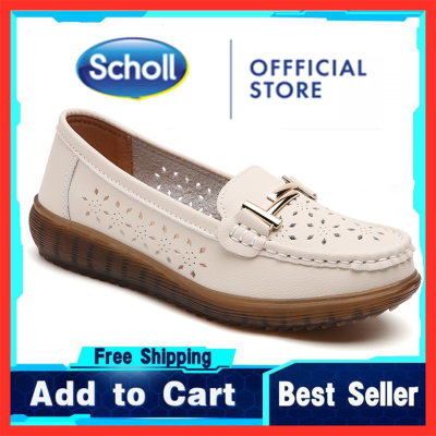 Scholl รองเท้าแตะผู้หญิง Scholl หนังรองเท้าผู้หญิง Scholl รองเท้าผู้หญิง Kasut Scholl ผู้หญิงรองเท้าแตะรองเท้าลำลองผู้หญิงโบฮีเมียนโรมันรองเท้าแตะ Jamma รองเท้าฤดูร้อนรองเท้าแตะผู้หญิงรองเท้าแบน-2022