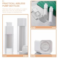 4 Pcs Pump Bottle Travel Bottles For Toiletries Cream Sub Airless Pp Lotion Portable Vacuum Dispenser