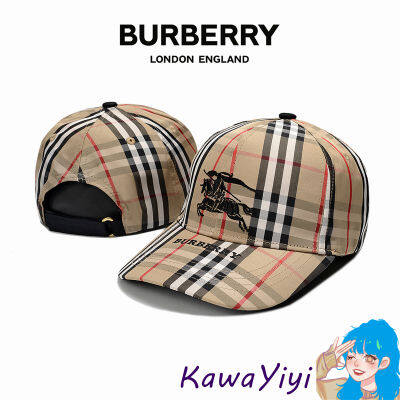 หมวกแก็ป Burberry สำหรับผู้ชายและครีมกันแดดสตรี,หมวกแก๊ปหมวกเบสบอลมียอดแหลมฮิปฮอปใส่ได้ทั้งชายและหญิงหมวกฟุตบอล