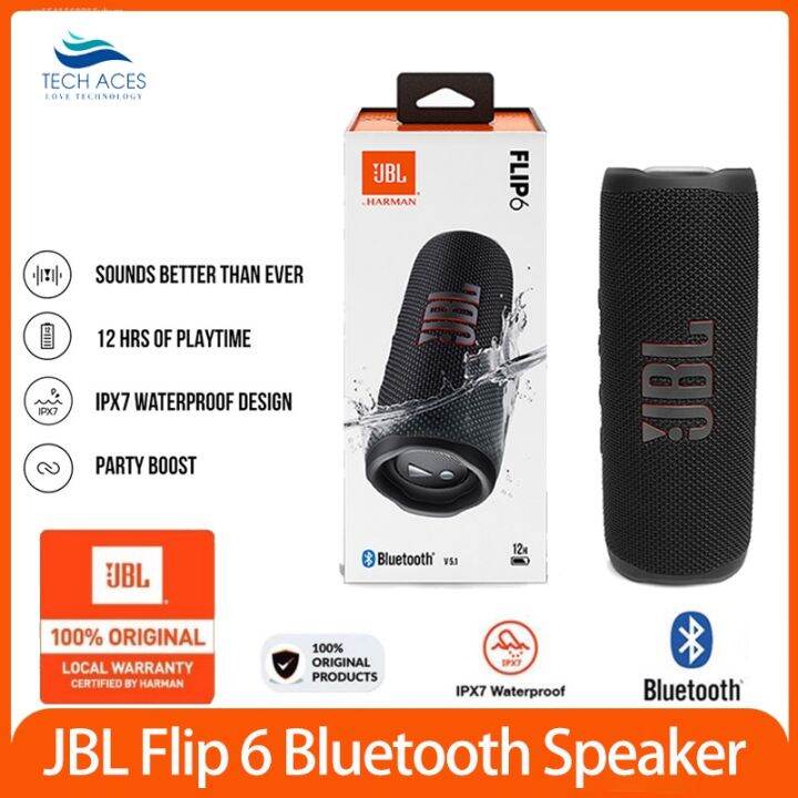 JBL Flip 6 Bluetooth Speaker FLIP6 Portable IPX7 Waterproof Outdoor ...