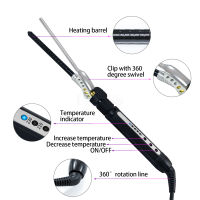 Professional 7mm curling Iron hair waver Pear Flower CONE เซรามิค curling Wand Roller Salon hair curlers สำหรับผู้ชายผู้หญิงTH