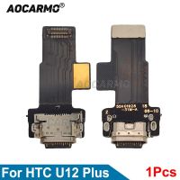 พอร์ตชาร์จ Aocarmo สําหรับ HTC U12 Plus U12 + พอร์ตเชื่อมต่อที่ชาร์จ USB พร้อมขั้วต่อไมโครโฟนชิ้นส่วนทดแทนสายดิ้น