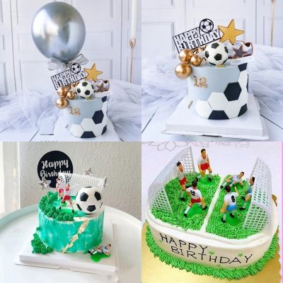 Soccer Football Basketball Cake Topper Happy Birthday Cake Topper Boy Decor Children Birthday Party Decor Boy Theme Party Supply