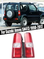 ไฟท้ายไฟท้าย Bemper Belakang แบบไม่มีหลอดไฟไฟเบรคถอยหลังสำหรับ Suzuki Jimny SN413ไฟ LED อุปกรณ์เสริมรถยนต์1998-2017ด้านบนแบบแข็ง