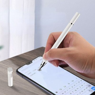 ปากกาสไตลัส2อิน1สำหรับโทรศัพท์มือถือแท็บเล็ตดินสอสัมผัสแบบคาปาซิทีฟสำหรับ Samsung Iphone ดินสอเขียนหน้าจอโทรศัพท์แอนดรอยด์อเนกประสงค์