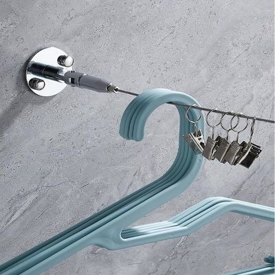℡☑ 1set Steel Curtain Wire Rod Set Multi-function Adjusted Cable Tensioner Rope Accessories Curtain Wire Curtain L6y6