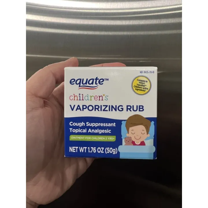 Equate Children's Vaporizing Rub 50g Lazada PH