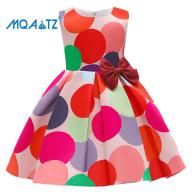 MQATZ Đầm Dự Tiệc Trẻ Em Chấm Bi Nhiều Màu Mùa Hè Trang Phục Cho Bé Gái thumbnail