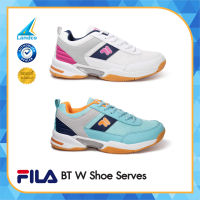 FILA รองเท้าออกกำลังกายผู้หญิง รองเท้าแบดมินตัน แบดมินตัน Womens Badminton Training Shoes SS20 SERVES 2020005W Collection (2490)