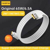 USB Ponsel Kabel 65W Realme Pengisian Daya Dart 6.5A Super Cepat Vooc Real Me 7 8 8I 9 Pro 9I X50 GT GT2 C31 Tipo