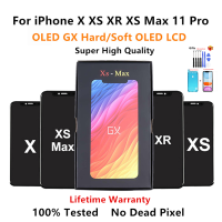 ใหม่ GX Hard OLED LCD สำหรับ X XS สูงสุด11 Pro MAX 12 Pro จอแสดงผลสำหรับ XR 11 12 MINI GX-IV หน้าจอ Lcd