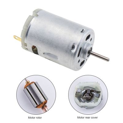 RS385 DC Motor 12/24V 15000RPM Remote Control Car Electric Motors with Carbon Brush for Toy Model And Household Appliances Electric Motors