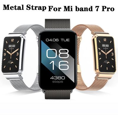 ❧ Metal Bracelet For Xiaomi Band 7 Pro Replacement Stainless Steel Watchband For Mi band 7 pro Smartwatch Belt Correa Sports Strap