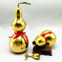 Factory Wholesale Pure Copper Gourd Decoration Copper Gourd Decoration Large And Small Glossy Gossip Copper Gourd Hanging Piece