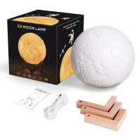 [COD] ใหม่การควบคุมระยะไกล pat led Moon Light ดาวไฟกลางคืน usb สมาร์ทบ้านบรรยากาศรอบๆ 3d โคมไฟของขวัญของที่ระลึก