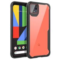 เคสมือถือ Google Pixel 4 XL ลาย Google Pixel 4,ทนทาน [ดูดซับแรงกระแทก] ป้องกันการวางป้องกันรอยขีดข่วน TPU กันชน + [ชัดเจน] ฮาร์ดพีซีกลับเคสปกคลุมสำหรับ Google Pixel 4XL / Pixel 4