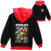 Ro-Bloxs เสื้อแจ็กเก็ตมีซิปสำหรับเด็กผู้ชายเด็กผู้หญิงเสื้อสเวตเตอร์35% โพลีเอสเตอร์ + ผ้าฝ้าย65% นุ่มใส่สบาย8377ฤดูใบไม้ร่วงเสื้อผ้าเด็ก