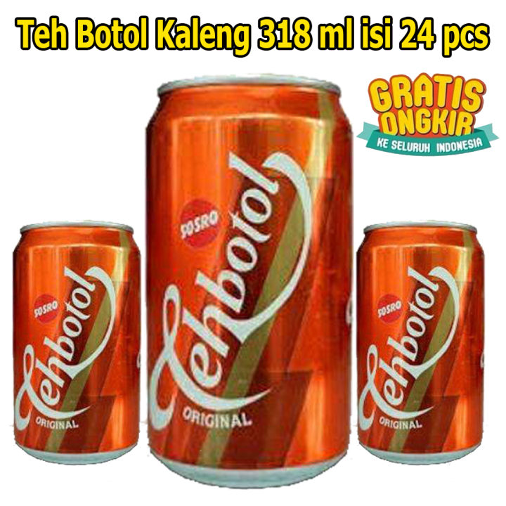 Teh Botol Sosro Originals Kemasan Kaleng 318 Ml Isi 24 Pcs Lazada