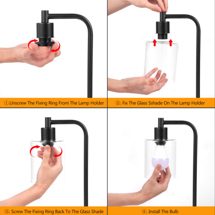 ชุดโคมไฟข้างเตียง-2-ชิ้นโคมไฟข้างเตียงแบบสัมผัสพร้อมพอร์ตชาร์จ-usb-a-c-ห้องนอนโคมไฟข้างเตียงแบบสัมผัสโคมไฟตั้งโต๊ะกระจกและฐานโลหะสัมผัสโคมไฟข้างเตียงสีดำ