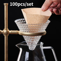 100ชิ้นล็อตกาแฟ Dripper เรซิ่นกาแฟกรองสำหรับเทกว่าบาริสต้ากาแฟการต้มเบียร์ V01 V02กาแฟช่องทางกรองถ้วย1-4Cups