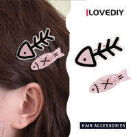 ILOVEDIY หมวกแฟชั่น,กิ๊บติดผมแสนน่ารักการ์ตูนรูปก้างปลาสุดฮาทำจากอัลลอยกิ๊บผมพลาสติก