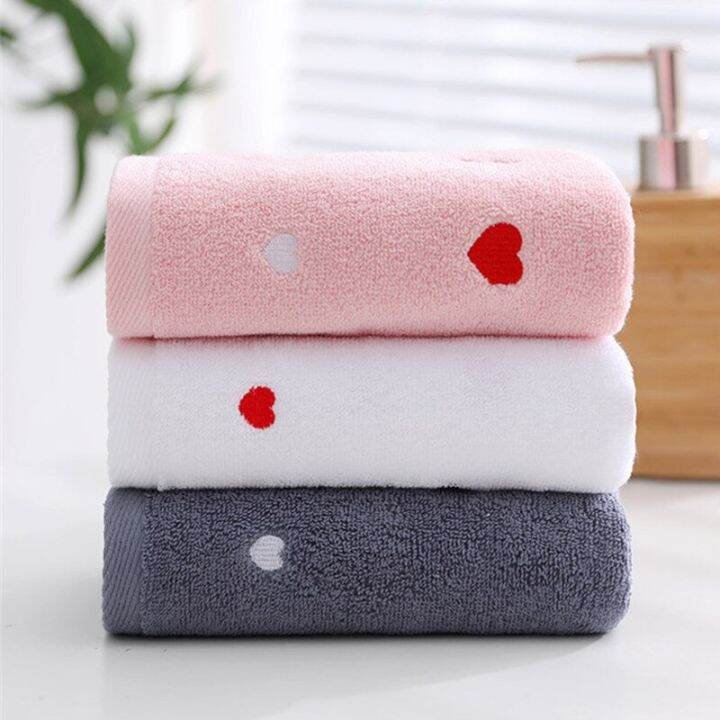 1pc-34x74cm-soft-cotton-i-love-you-embroidery-bathroom-adult-hand-towel-wedding-party-gift