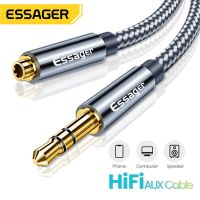 Essager Headphone Extension Cable Jack 3.5mm Audio Aux Cable 3.5 mm Female Splitter Speaker Extender Cord For Earphone Adapter Headphones Accessories